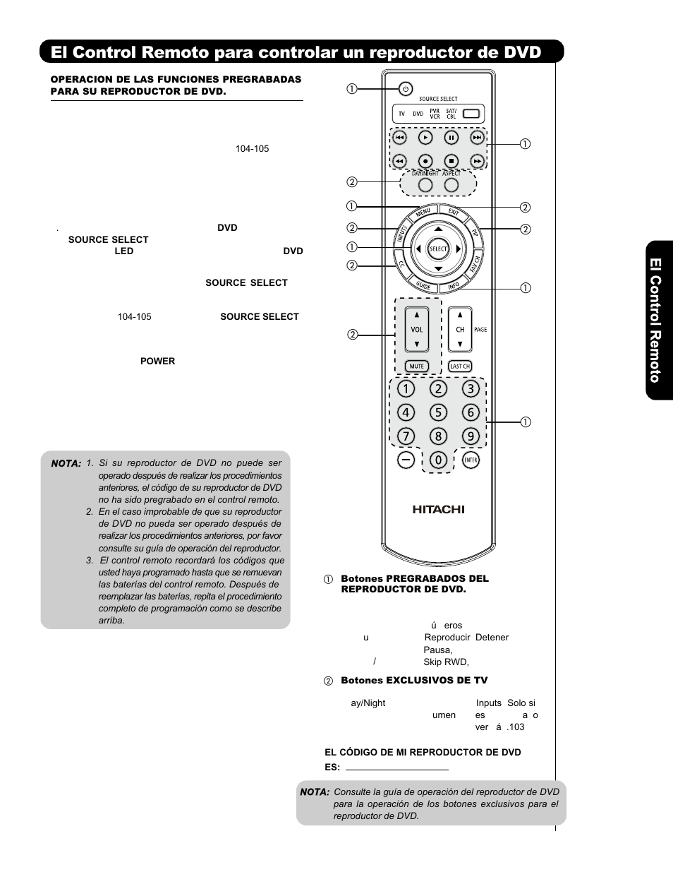 Hitachi L47V651 User Manual | Page 101 / 150