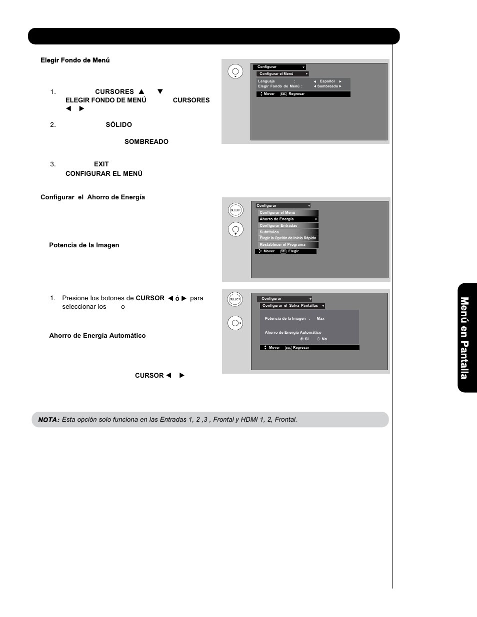 Configurar | Hitachi L47V651 User Manual | Page 125 / 150