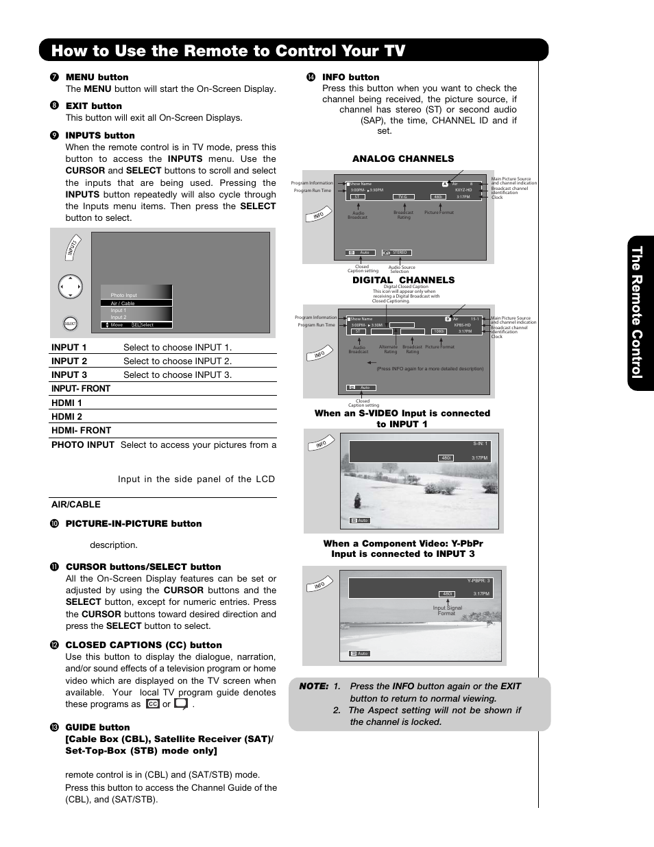 How to use the remote to control your tv | Hitachi L47V651 User Manual | Page 25 / 150