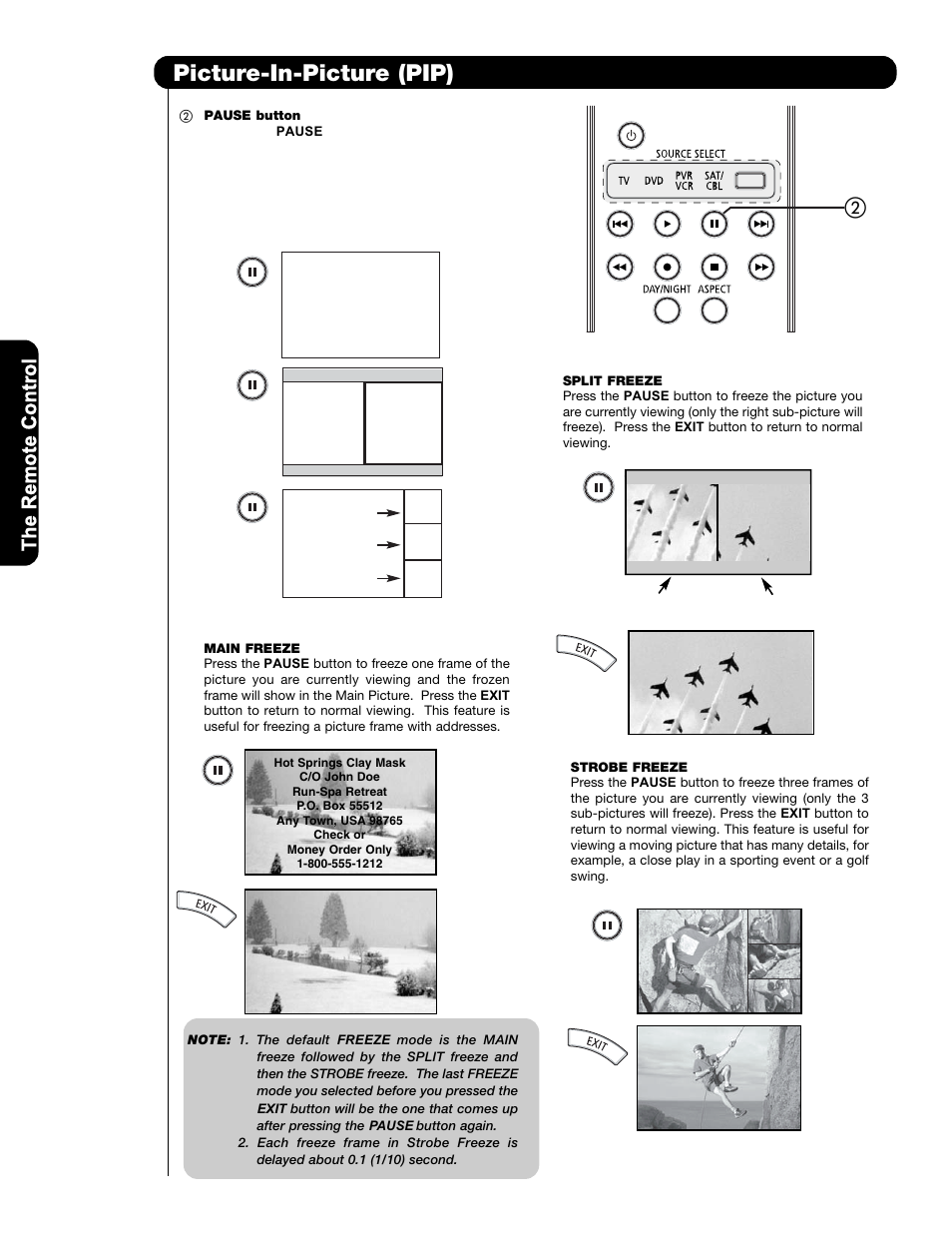 How to use the remote to control your tv, Picture-in-picture (pip) | Hitachi L47V651 User Manual | Page 30 / 150