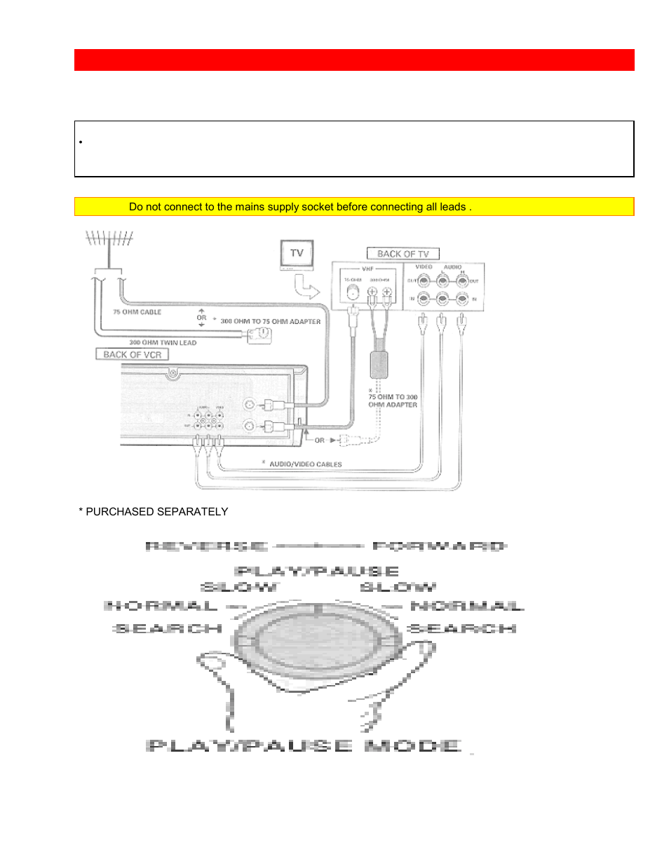 Advanced antenna hookup -av hookup [b, With this hookup | Hitachi VTUX6430A User Manual | Page 18 / 77