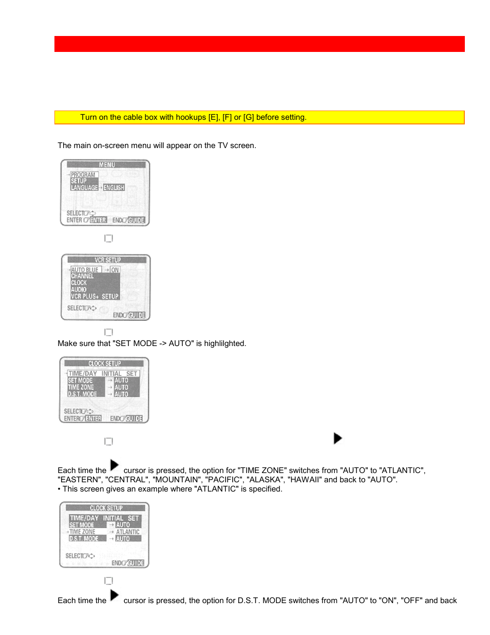 Hitachi VTUX6430A User Manual | Page 26 / 77