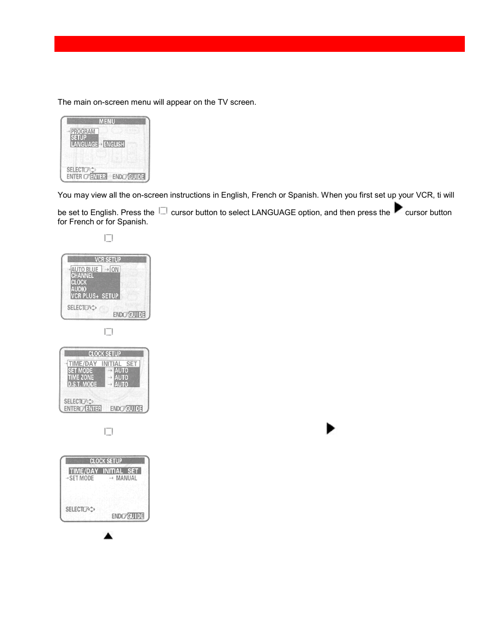 Setting the clock - manually, To set the clock | Hitachi VTUX6430A User Manual | Page 28 / 77