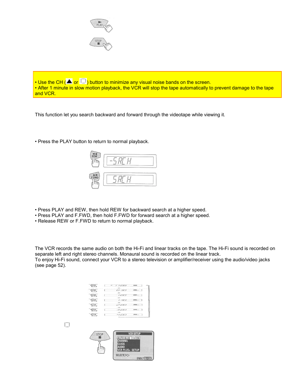 Choosing a mode for audio playback | Hitachi VTUX6430A User Manual | Page 40 / 77