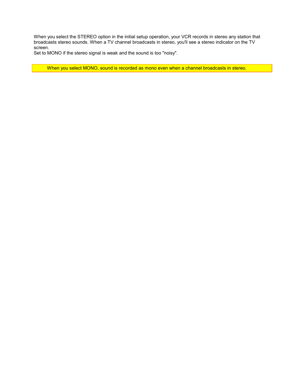 Stereo vs. mono sound | Hitachi VTUX6430A User Manual | Page 53 / 77