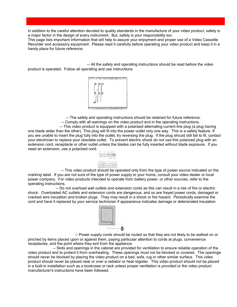 Important safeguards | Hitachi VTUX6430A User Manual | Page 6 / 77