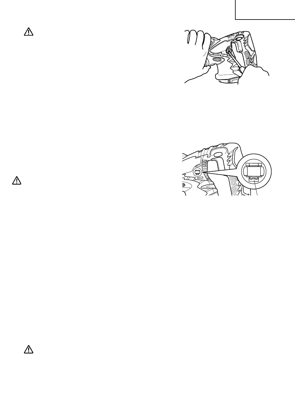 Warning | Hitachi CR 18DL User Manual | Page 23 / 80