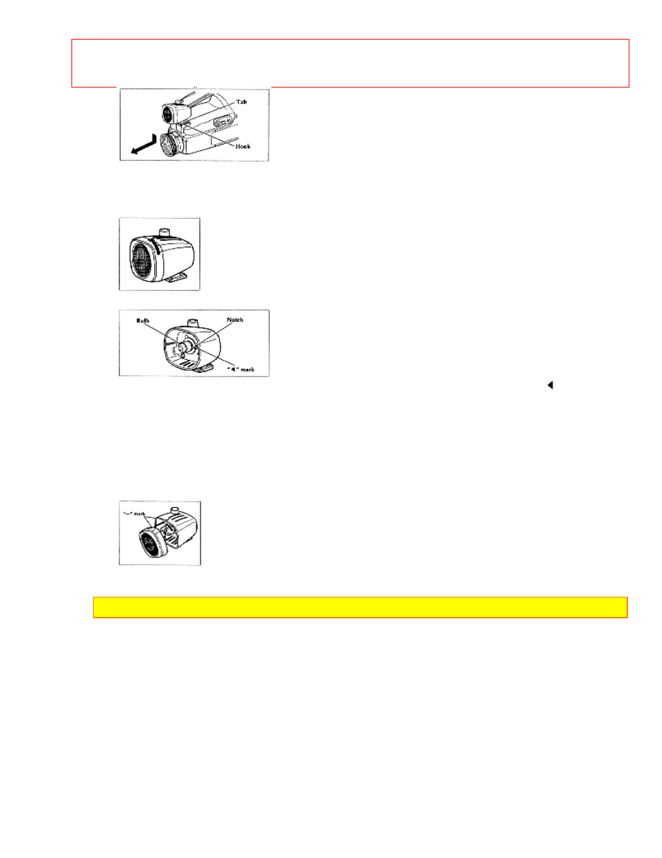 Replacing the dc camera light bulb | Hitachi VM-E56A User Manual | Page 26 / 64