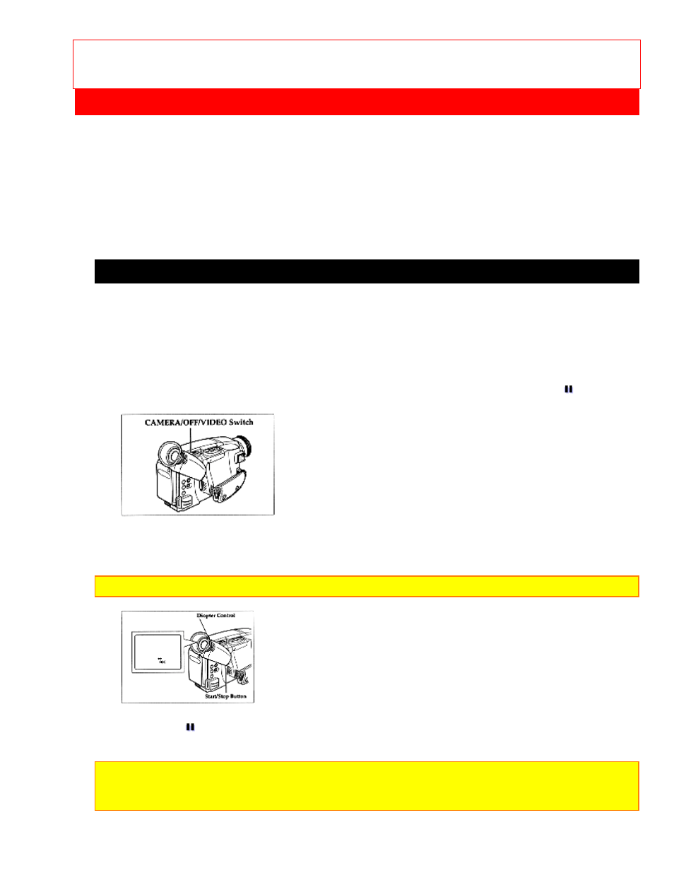 Basic techniques pg. 33, Making a basic recording | Hitachi VM-E56A User Manual | Page 34 / 64