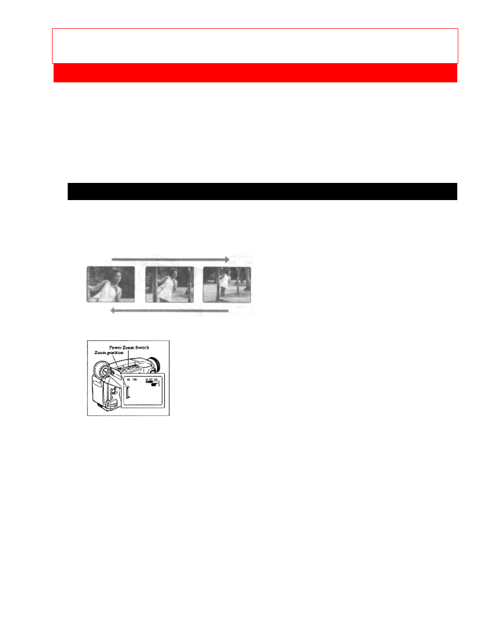 Advanced techniques pg. 37, Using the power zoom | Hitachi VM-E56A User Manual | Page 38 / 64