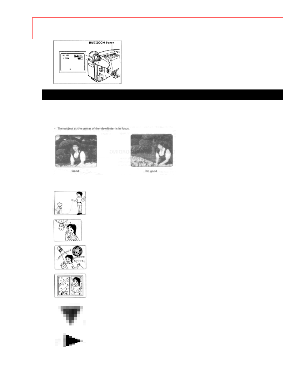 Using auto focus | Hitachi VM-E56A User Manual | Page 41 / 64