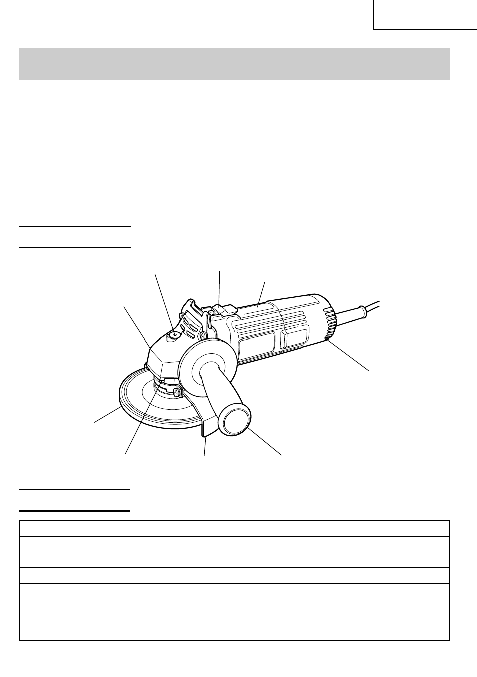 Functional description, Name of parts specifications | Hitachi G 12S2 User Manual | Page 9 / 48