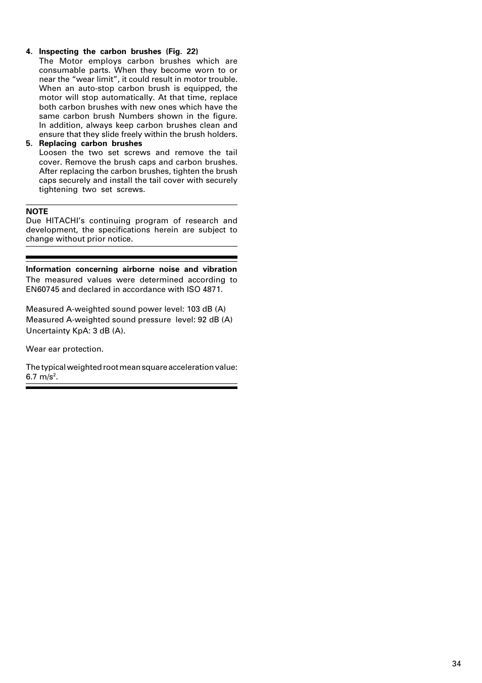 Hitachi DH 40MR User Manual | Page 35 / 42