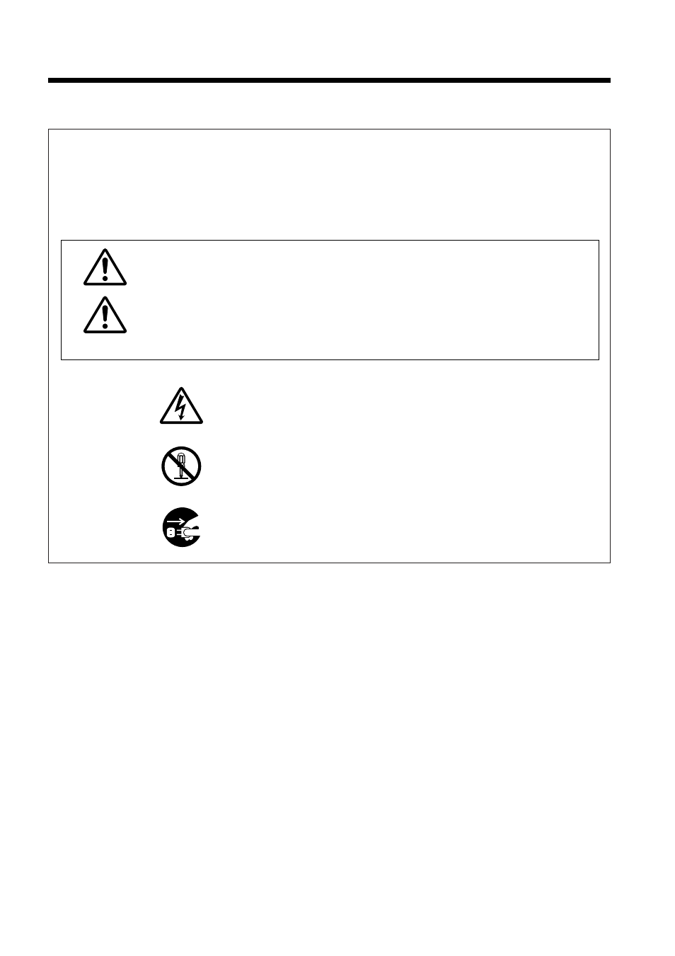 Warning, Caution, Before use | Hitachi CP-S860E User Manual | Page 3 / 35