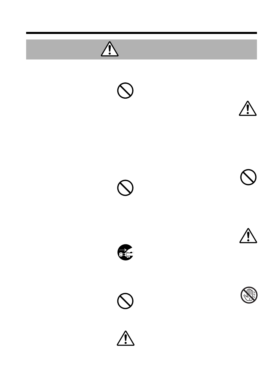 Caution | Hitachi CP-S860E User Manual | Page 6 / 35