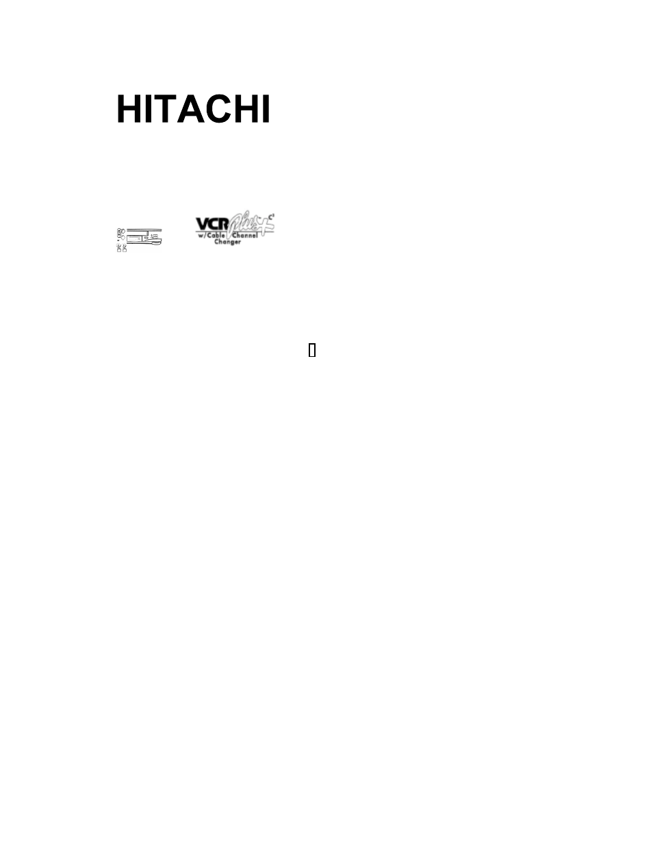 Hitachi VT-FX623A User Manual | 65 pages