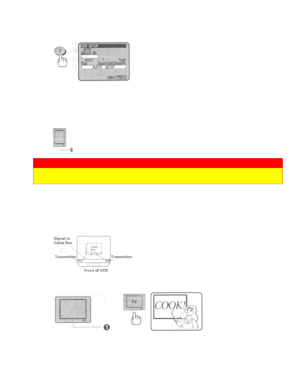 Cable box setup | Hitachi VT-FX623A User Manual | Page 27 / 65