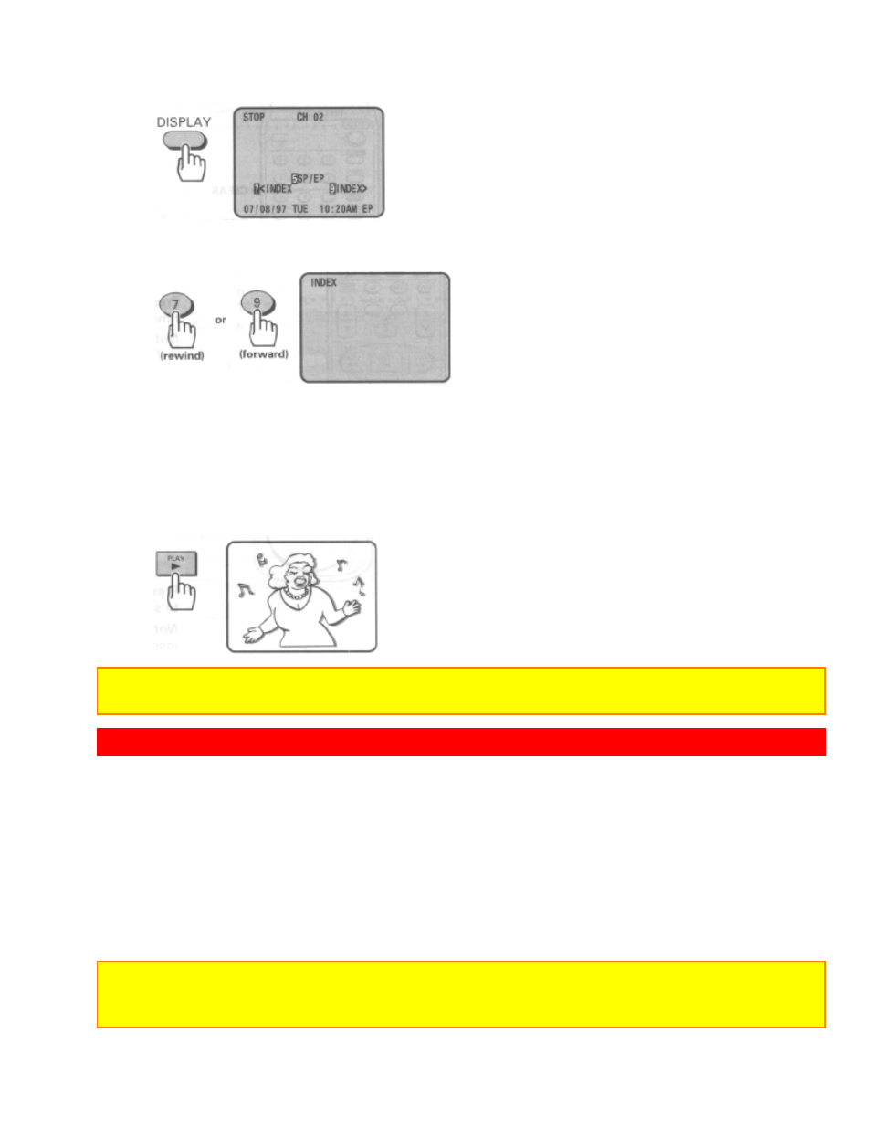 Viewing the on-screen display | Hitachi VT-FX623A User Manual | Page 37 / 65