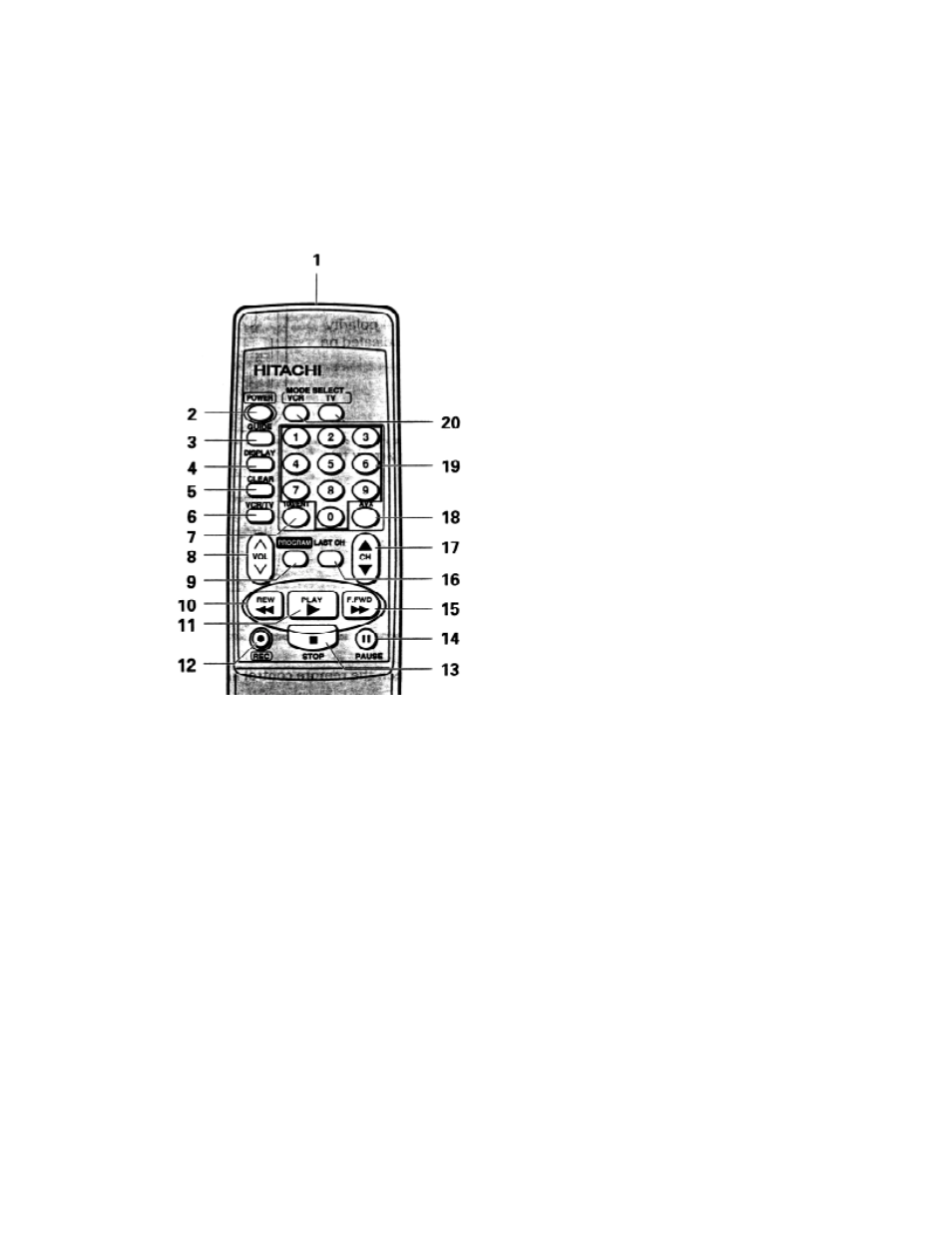 Hitachi VT-FX623A User Manual | Page 9 / 65