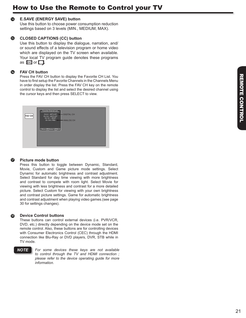 How to use the remote to control your tv, 21 remo te contr ol | Hitachi L42S503 User Manual | Page 21 / 56