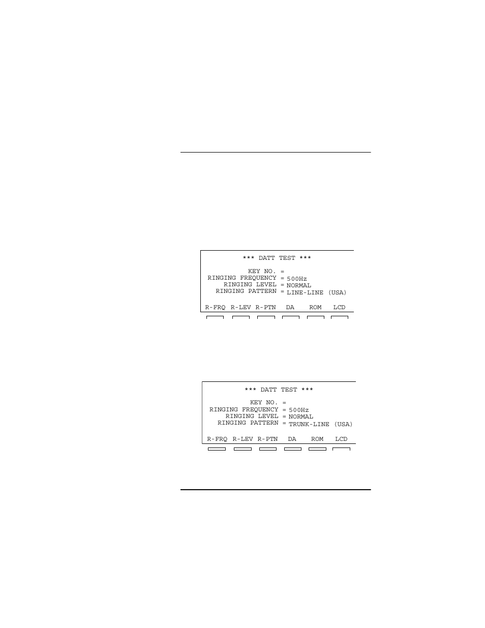 Demonstrating default ringing patterns, Figure a-6, Figure a-7 | Hitachi HCX5000I User Manual | Page 180 / 189