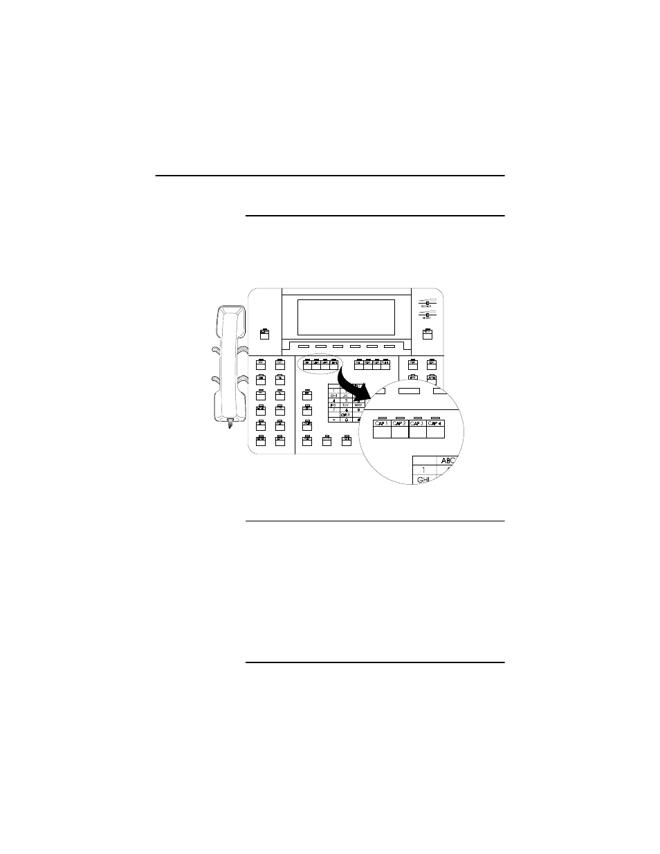 About call appearance keys (caps), About call appearance keys (caps) -16, Figure 1-4 | Illustration of caps 1 through 4 -16 | Hitachi HCX5000I User Manual | Page 27 / 189