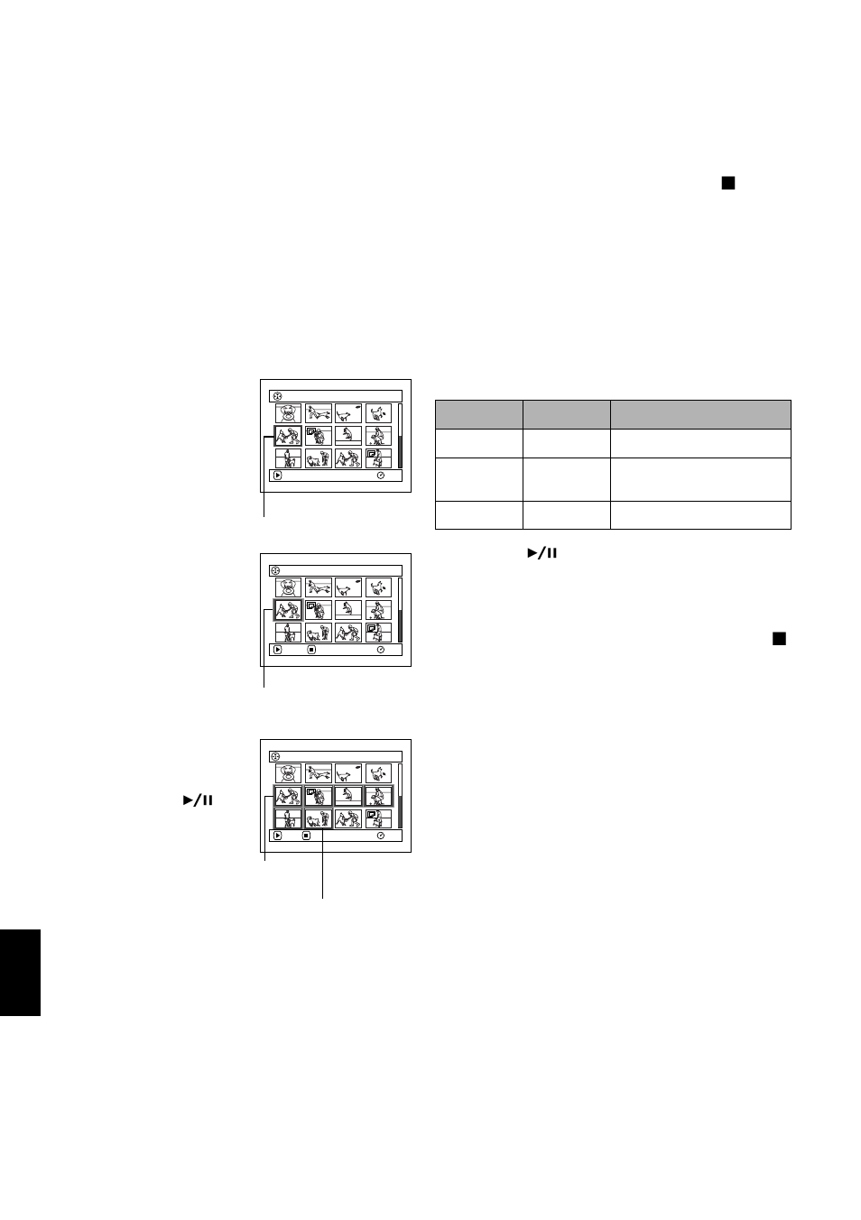 Selecting multiple scenes, Selecting consecutive scenes together | Hitachi DZMV550A User Manual | Page 108 / 187
