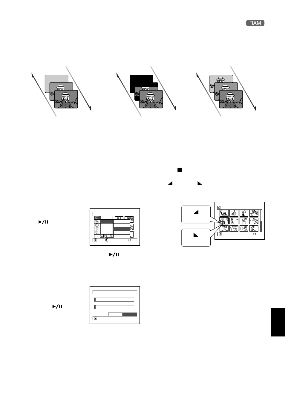 Directing scenes effectively (edit - fade) | Hitachi DZMV550A User Manual | Page 115 / 187