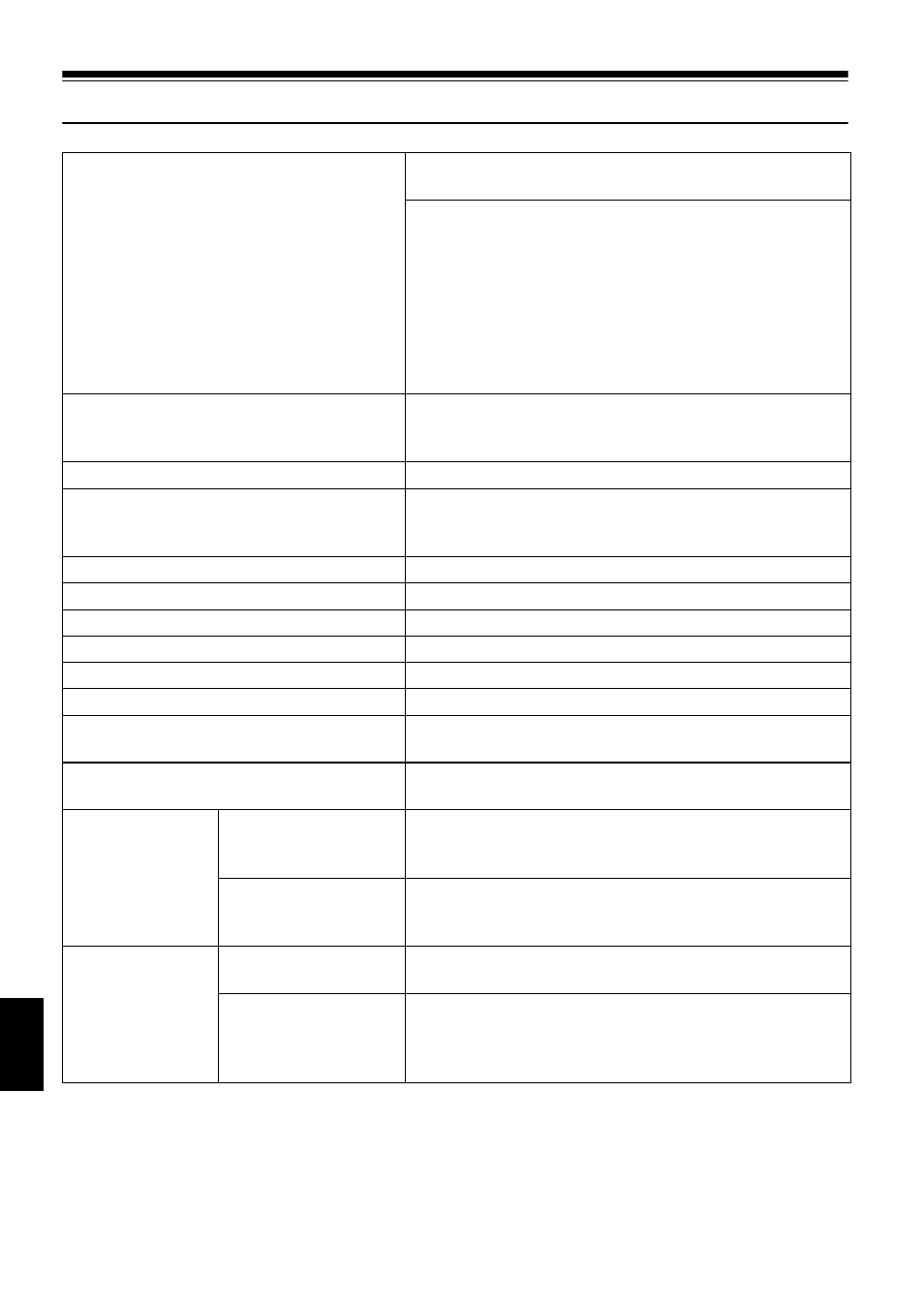 Major specifications | Hitachi DZMV550A User Manual | Page 182 / 187
