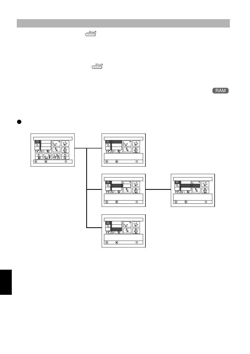 Flow of quick mode (with dvd-ram disc), Scene, English | Set the quick mode switch to on, Press the disc navigation button, Select a scene, and then press the menu button, Disc navigation functions | Hitachi DZMV550A User Manual | Page 68 / 187