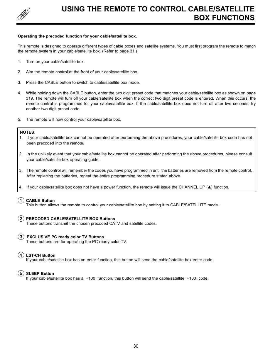 Hitachi UltraVision 36SDX88B User Manual | Page 30 / 80