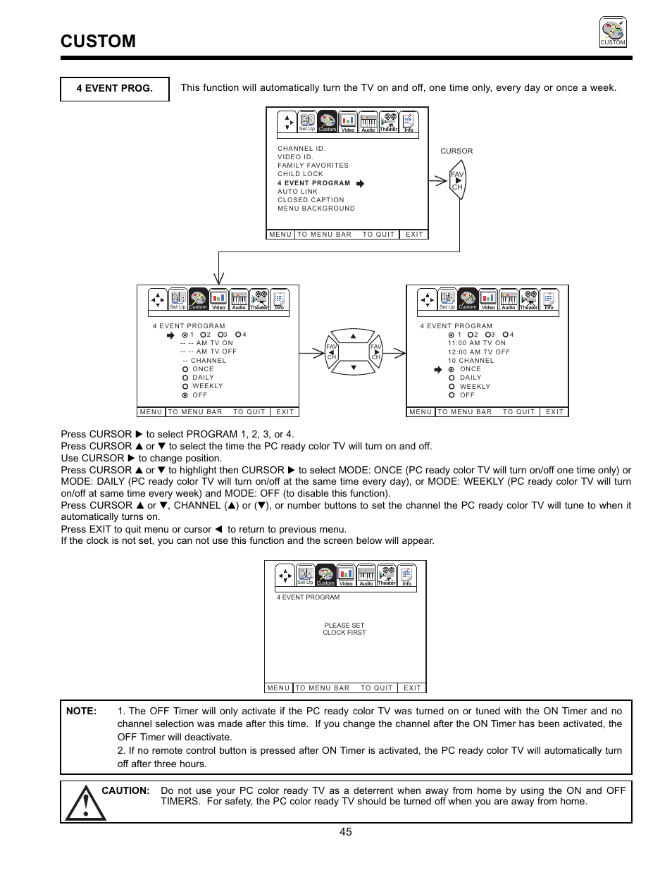 Custom | Hitachi UltraVision 36SDX88B User Manual | Page 45 / 80