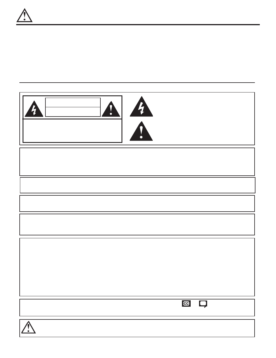 Important safety instructions, Caution | Hitachi 57G500 User Manual | Page 2 / 64