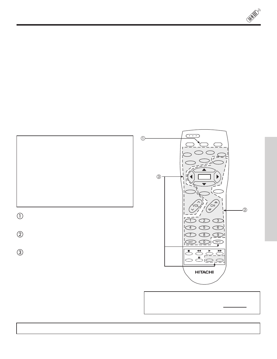 The remo te contr ol, My cable/satellite box code is | Hitachi 57G500 User Manual | Page 29 / 64