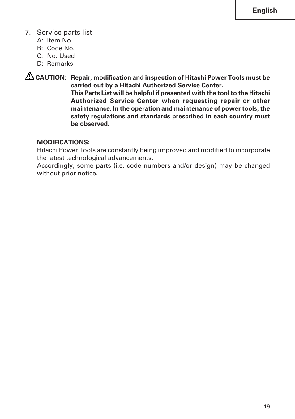 Hitachi DH 24 PF User Manual | Page 19 / 76