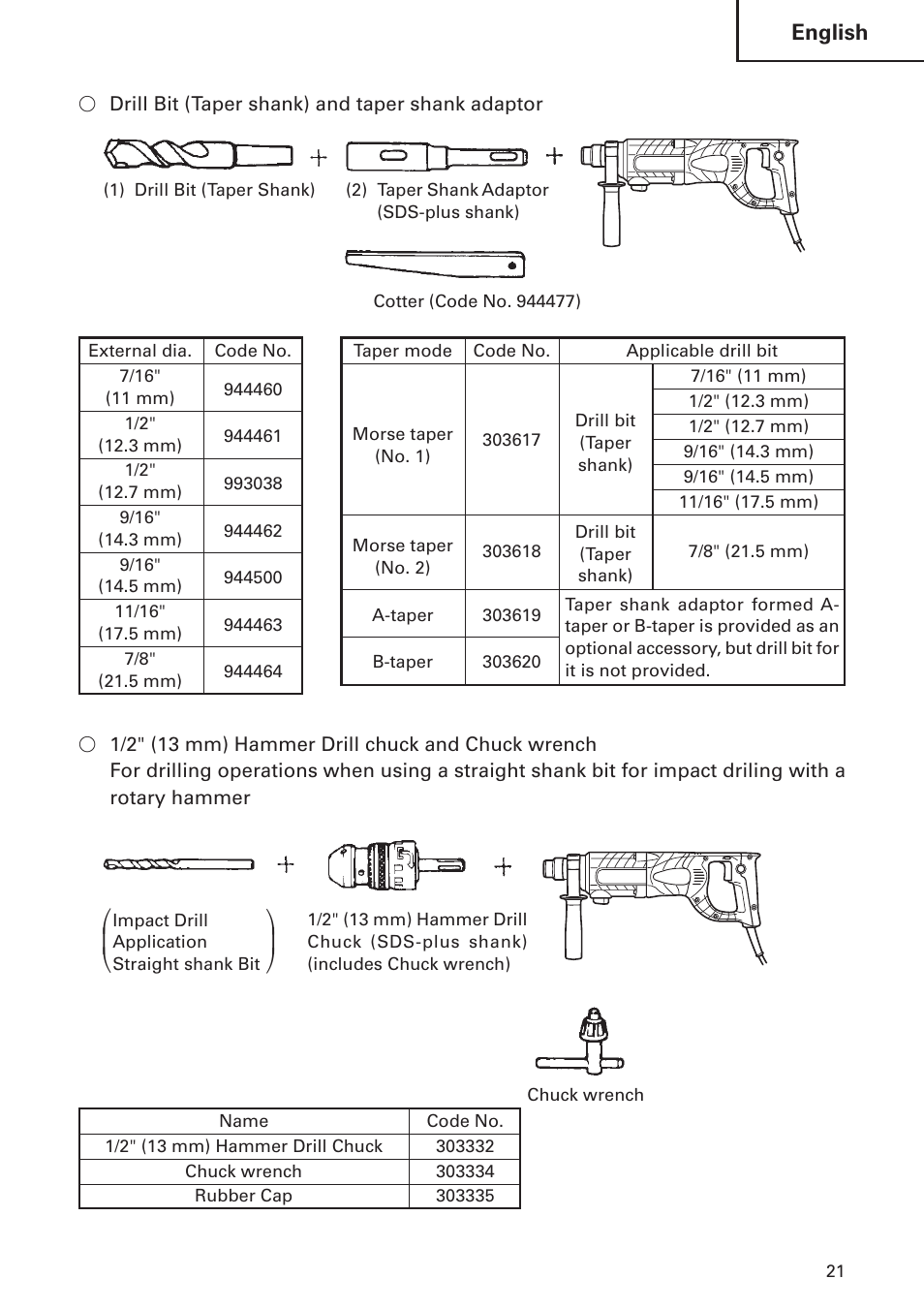 Hitachi DH 24 PF User Manual | Page 21 / 76