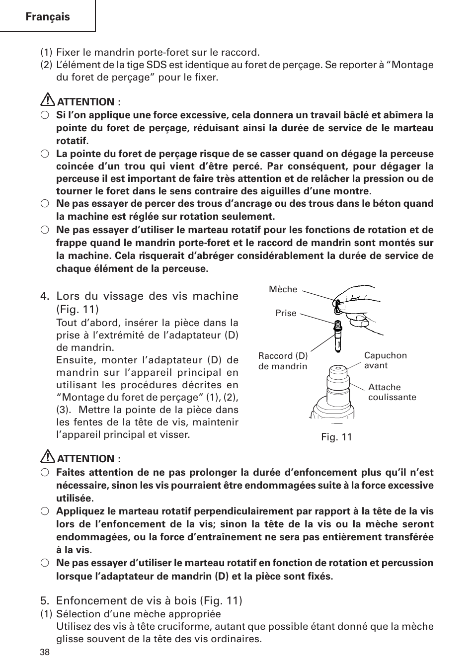 Hitachi DH 24 PF User Manual | Page 38 / 76
