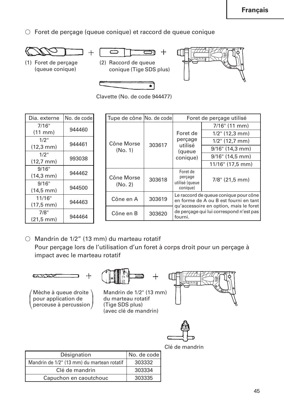 Hitachi DH 24 PF User Manual | Page 45 / 76
