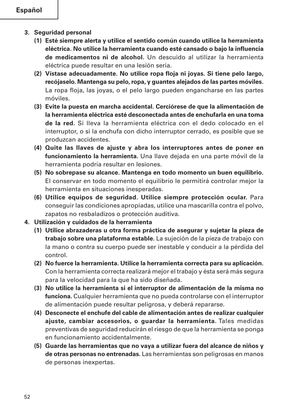 Hitachi DH 24 PF User Manual | Page 52 / 76