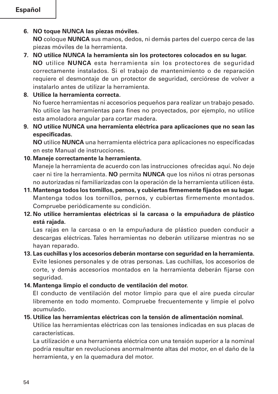 Hitachi DH 24 PF User Manual | Page 54 / 76