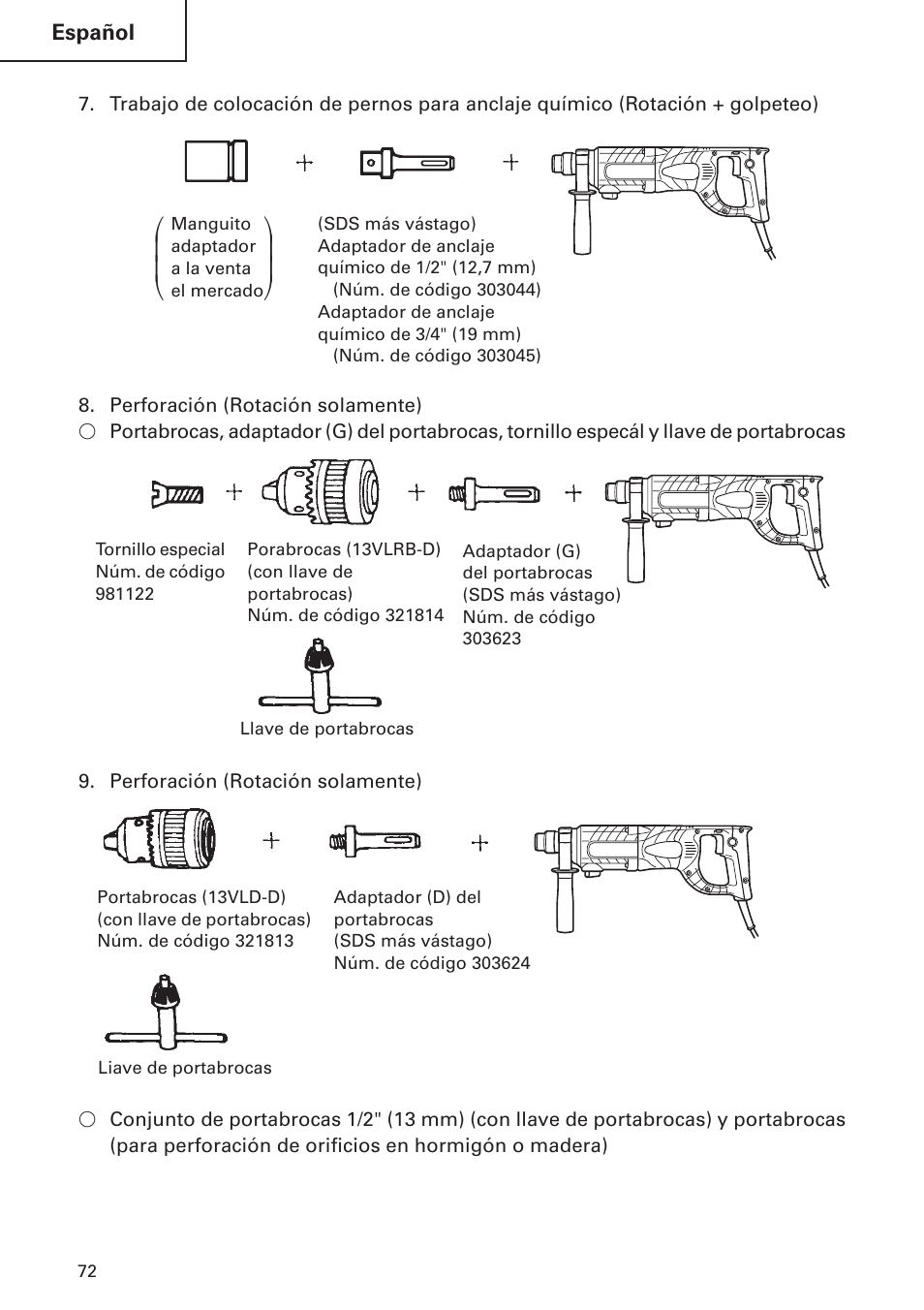 Hitachi DH 24 PF User Manual | Page 72 / 76