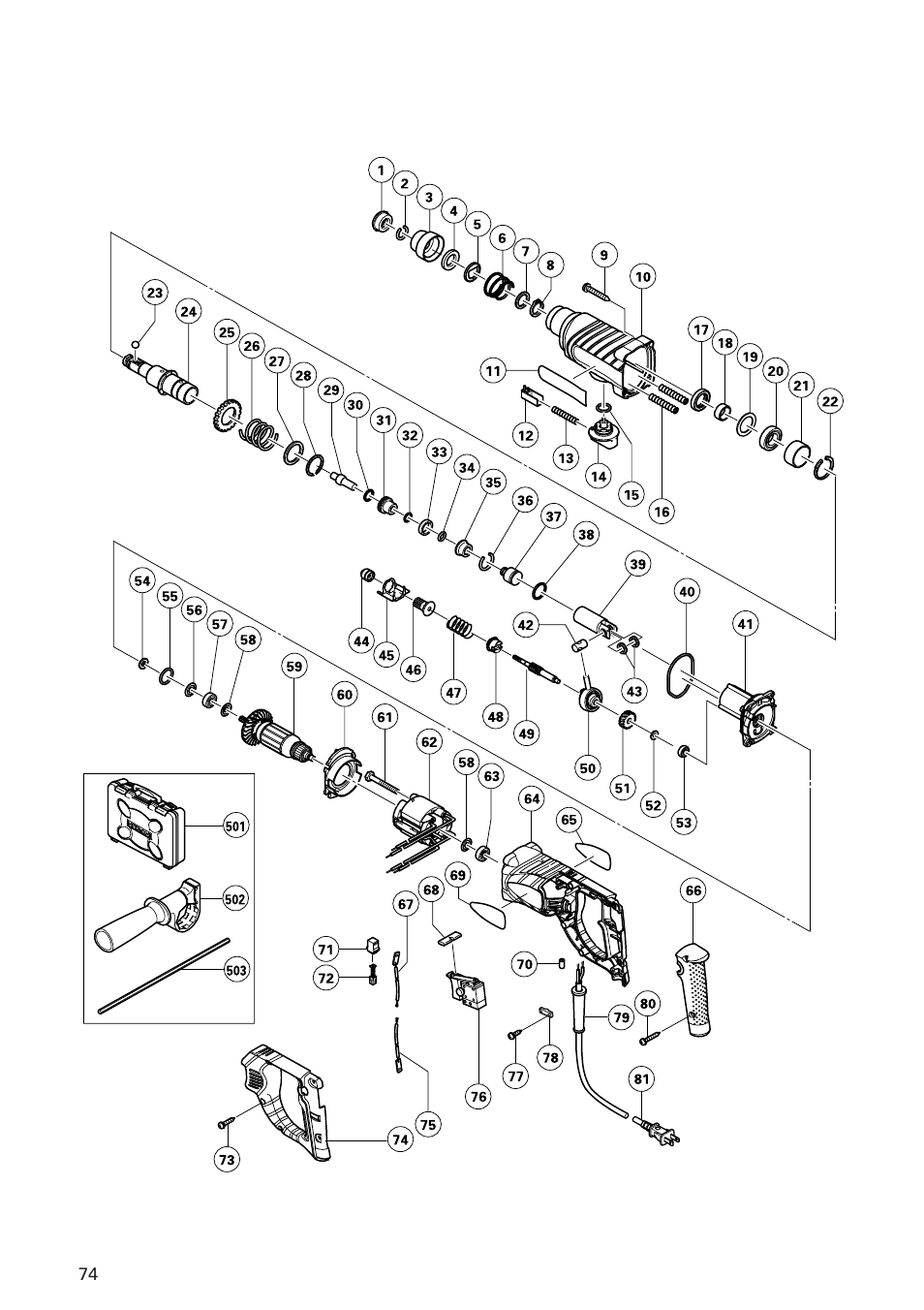 Hitachi DH 24 PF User Manual | Page 74 / 76