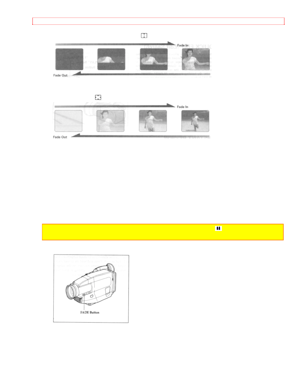 Fading in fading out | Hitachi VM-E55A User Manual | Page 45 / 63