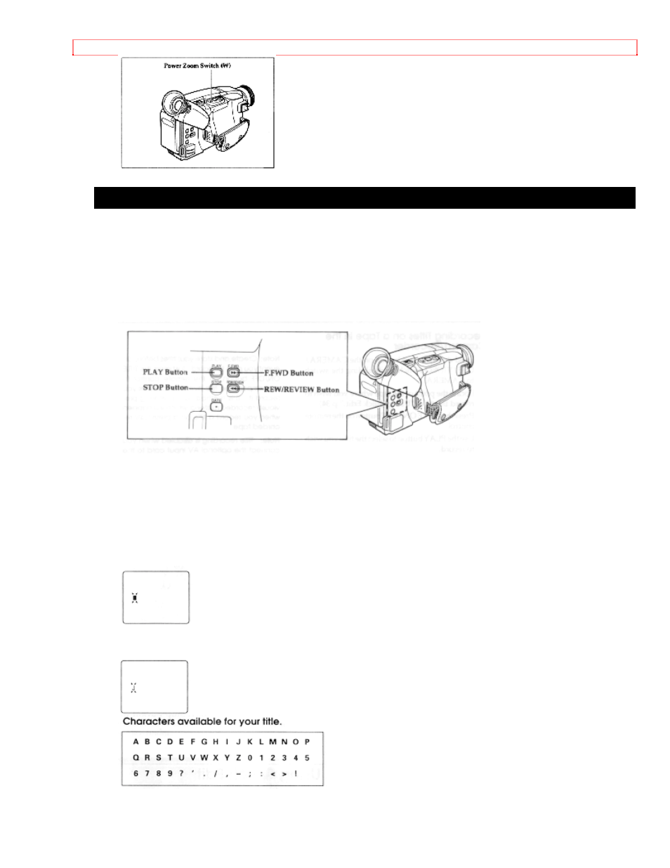 Creating and recording titles creating a title | Hitachi VM-E55A User Manual | Page 47 / 63