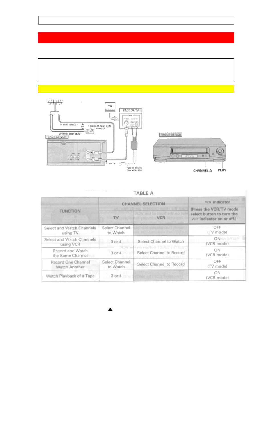 Basic antenna hookup [a, With this hookup | Hitachi VT-FX6510A User Manual | Page 13 / 72