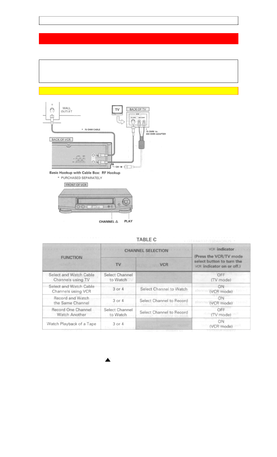 Basic cable hookup [c, With this hookup | Hitachi VT-FX6510A User Manual | Page 15 / 72