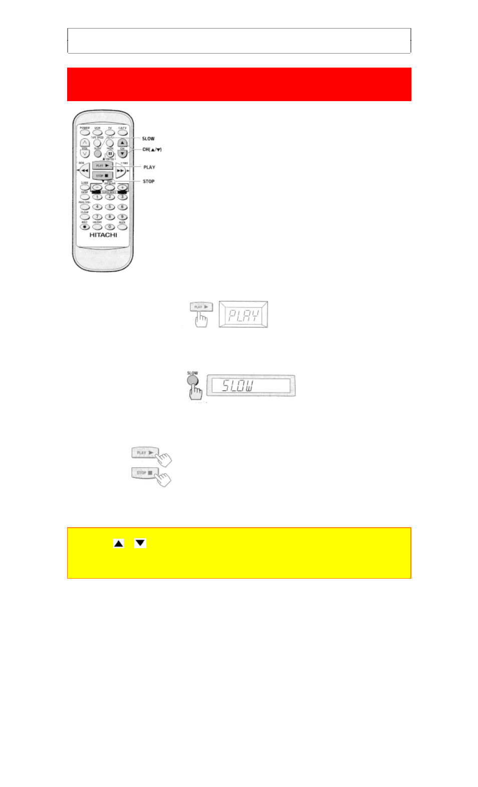 Slow motion | Hitachi VT-FX6510A User Manual | Page 33 / 72