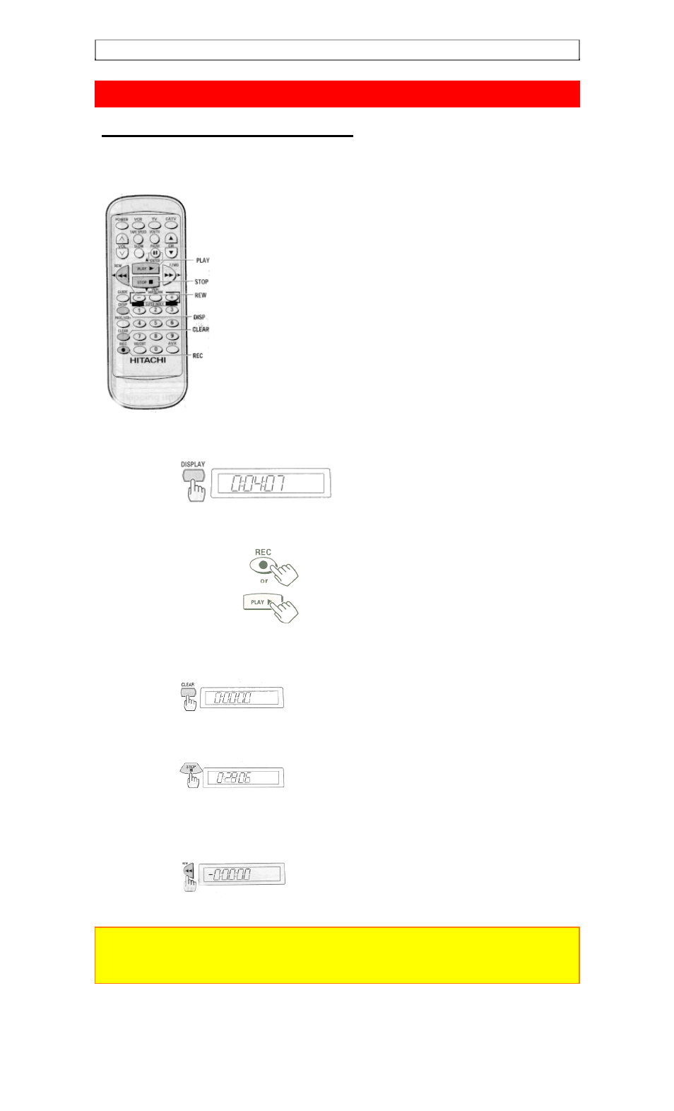 Index with the time counter | Hitachi VT-FX6510A User Manual | Page 40 / 72