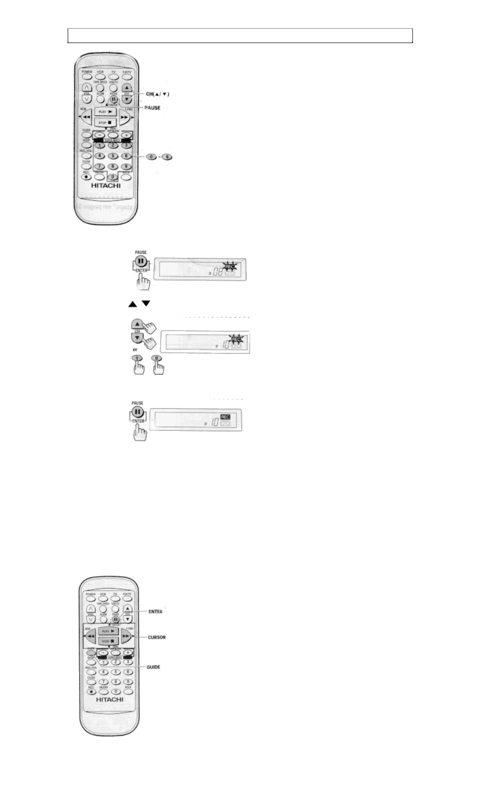 To record a second audio program (sap) | Hitachi VT-FX6510A User Manual | Page 44 / 72