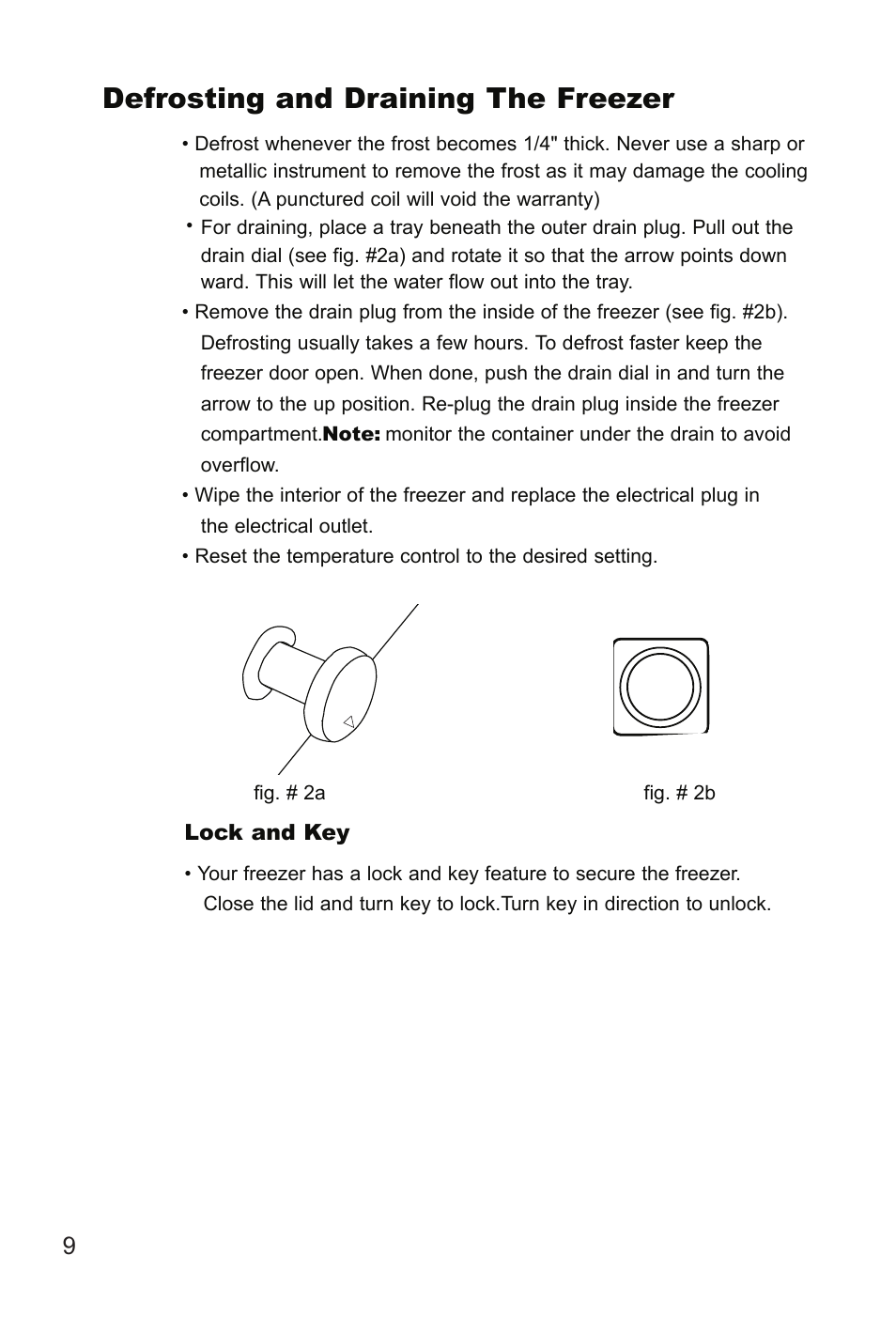 Defrosting and draining the freezer | Hitachi HDF-385H User Manual | Page 10 / 14